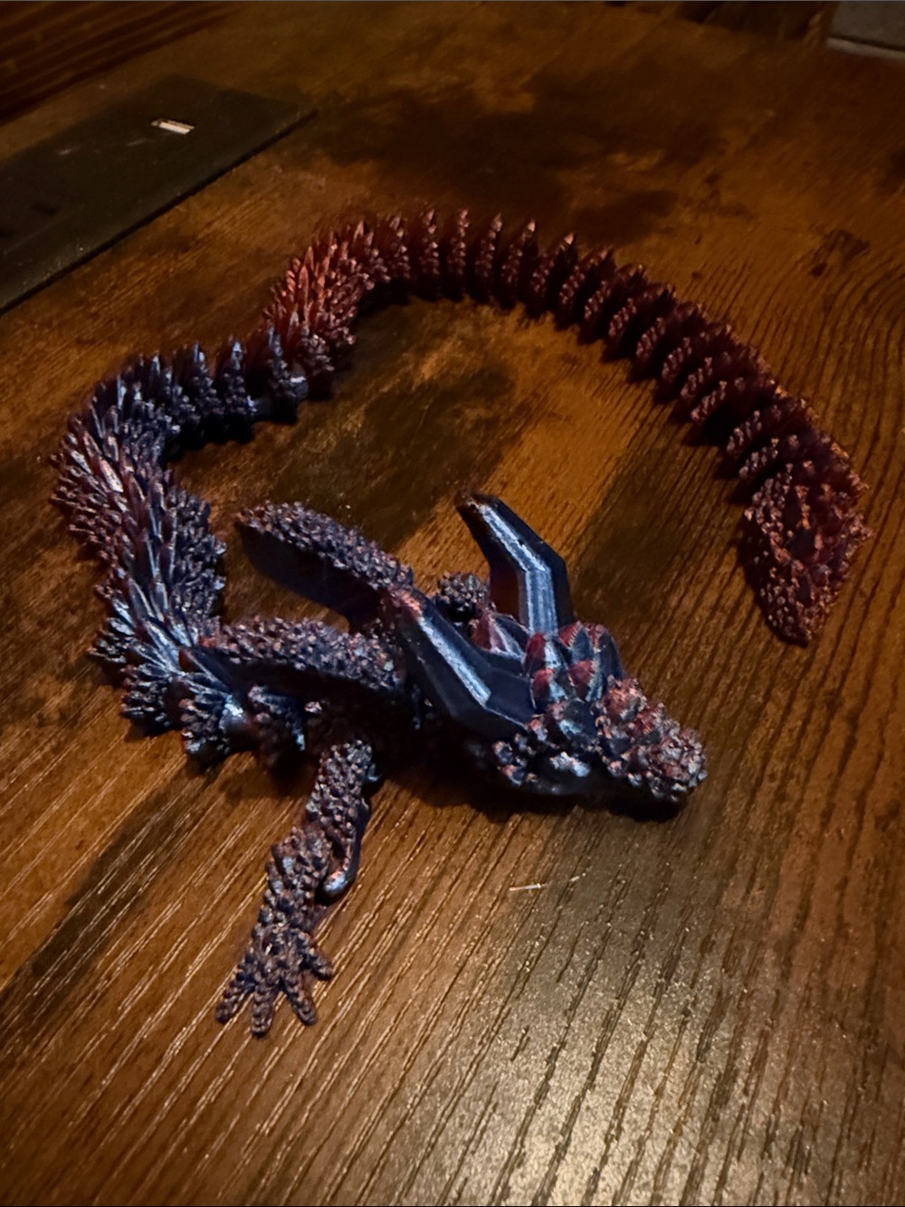 Multi color 3D printed  Dragon fidget